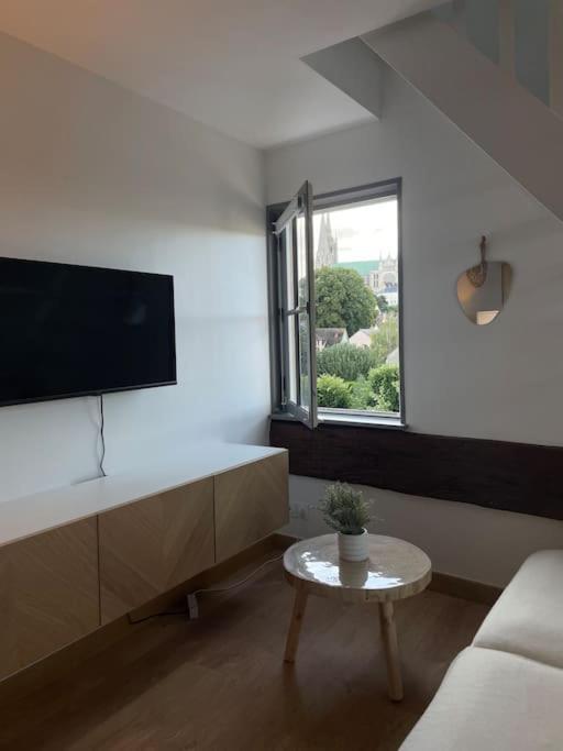 Апартаменти Duplex Bord De L'Eure - Parking Inclus - Jolie Vue Sur La Cathedrale Шартр Екстер'єр фото