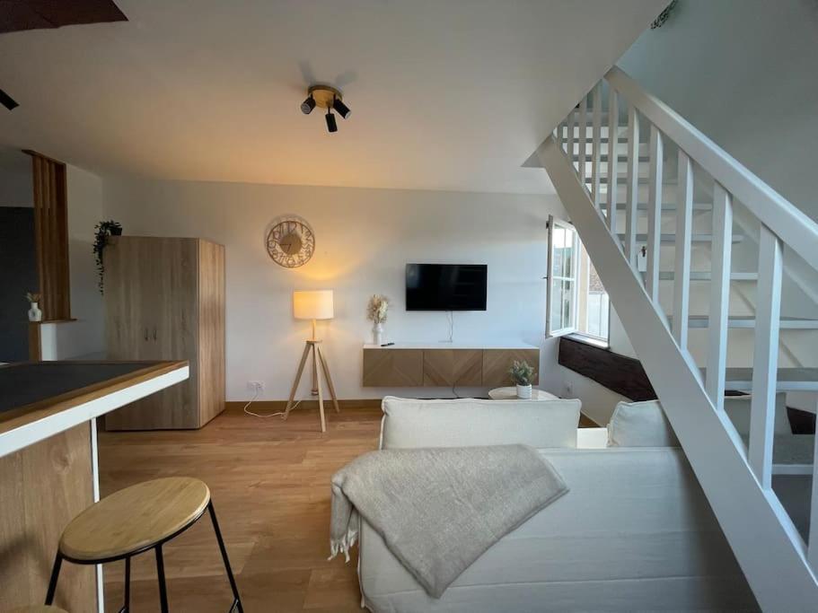 Апартаменти Duplex Bord De L'Eure - Parking Inclus - Jolie Vue Sur La Cathedrale Шартр Екстер'єр фото