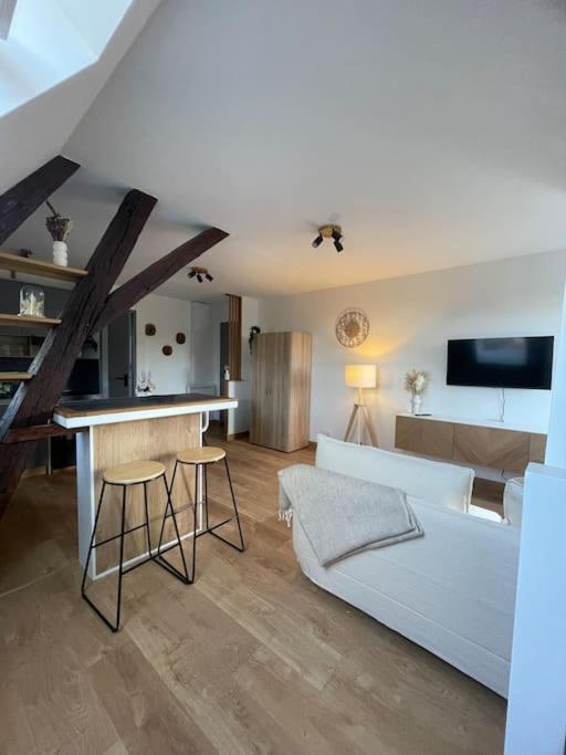 Апартаменти Duplex Bord De L'Eure - Parking Inclus - Jolie Vue Sur La Cathedrale Шартр Екстер'єр фото